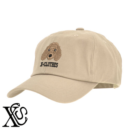 ダックスフント6柄 刺繍 綿 帽子 キャップ メンズ レディース でかい 大きいサイズ 子供 キッズ【X-CLOTHES】オリジナル グッズ 刺繍 ワンポイント 雑貨【b  BLK、NVYデニム】【g WHT、BEG】 【10犬猫図鑑-犬図鑑-B】