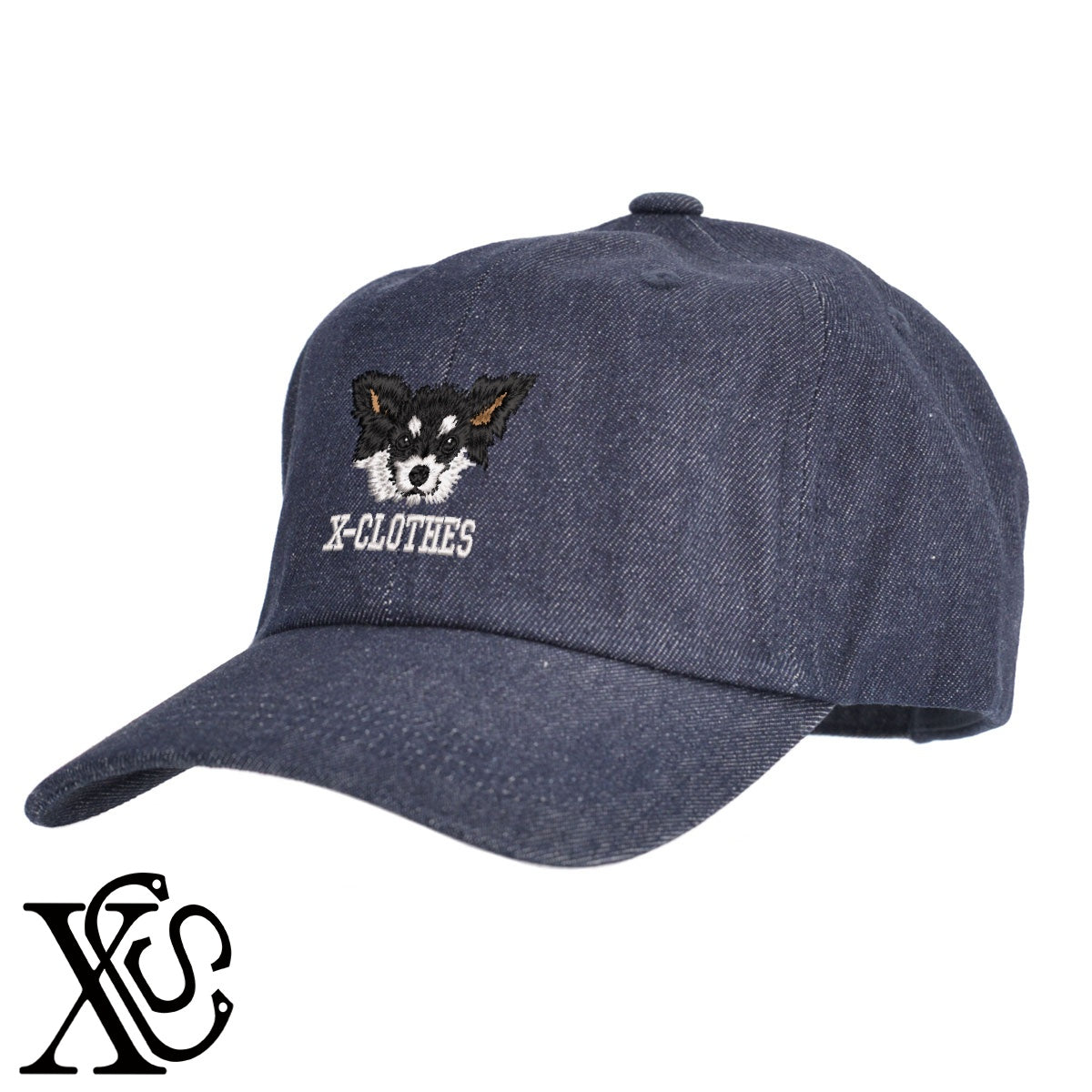 チワワ5柄 刺繍 綿 帽子 キャップ メンズ レディース でかい 大きいサイズ 子供 キッズ【X-CLOTHES】オリジナル グッズ 刺繍 ワンポイント 雑貨【b  BLK、NVYデニム】【g WHT、BEG】 【10犬猫図鑑-犬図鑑-B】