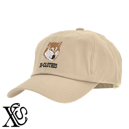 柴犬2柄 刺繍 綿 帽子 キャップ メンズ レディース でかい 大きいサイズ 子供 キッズ【X-CLOTHES】オリジナル グッズ 刺繍 ワンポイント 雑貨【b  BLK、NVYデニム】【g WHT、BEG】 【1各種動物-犬類】