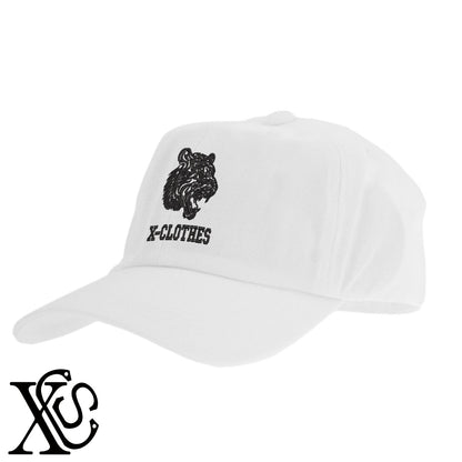 虎6柄 刺繍 綿 帽子 キャップ メンズ レディース でかい 大きいサイズ 子供 キッズ【X-CLOTHES】オリジナル グッズ 刺繍 ワンポイント 雑貨【b  BLK、NVYデニム】【g WHT、BEG】 【1各種動物-猛獣】