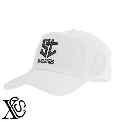 STロゴ3柄 刺繍 綿 帽子 キャップ メンズ レディース でかい 大きいサイズ 子供 キッズ【X-CLOTHES】オリジナル グッズ 刺繍 ワンポイント 雑貨【b  BLK、NVYデニム】【g WHT、BEG】 【2植物ロゴ-文字ロゴ】