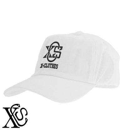 X-CLOTHES-4柄 刺繍 綿 帽子 キャップ メンズ レディース でかい 大きいサイズ 子供 キッズ【X-CLOTHES】オリジナル グッズ 刺繍 ワンポイント 雑貨【b  BLK、NVYデニム】【g WHT、BEG】 【2植物ロゴ-文字ロゴ】
