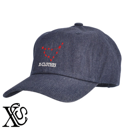 やぎ座柄 刺繍 綿 帽子 キャップ メンズ レディース でかい 大きいサイズ 子供 キッズ【X-CLOTHES】オリジナル グッズ 刺繍 ワンポイント 雑貨【b  BLK、NVYデニム】【g WHT、BEG】 【3文字標識-星座】