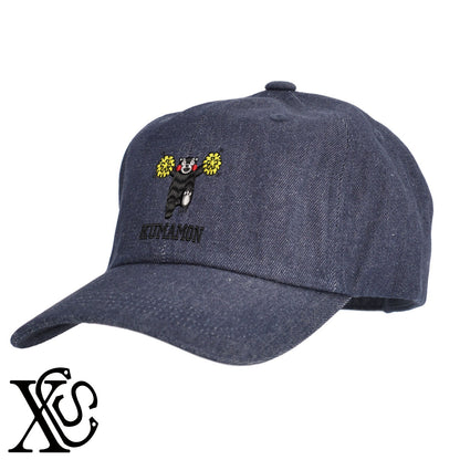 くまモン64柄 刺繍 綿 帽子 キャップ メンズ レディース でかい 大きいサイズ 子供 キッズ【X-CLOTHES】オリジナル グッズ 刺繍 ワンポイント 雑貨【b  BLK、NVYデニム】【g WHT、BEG】 【4くまモン-A】