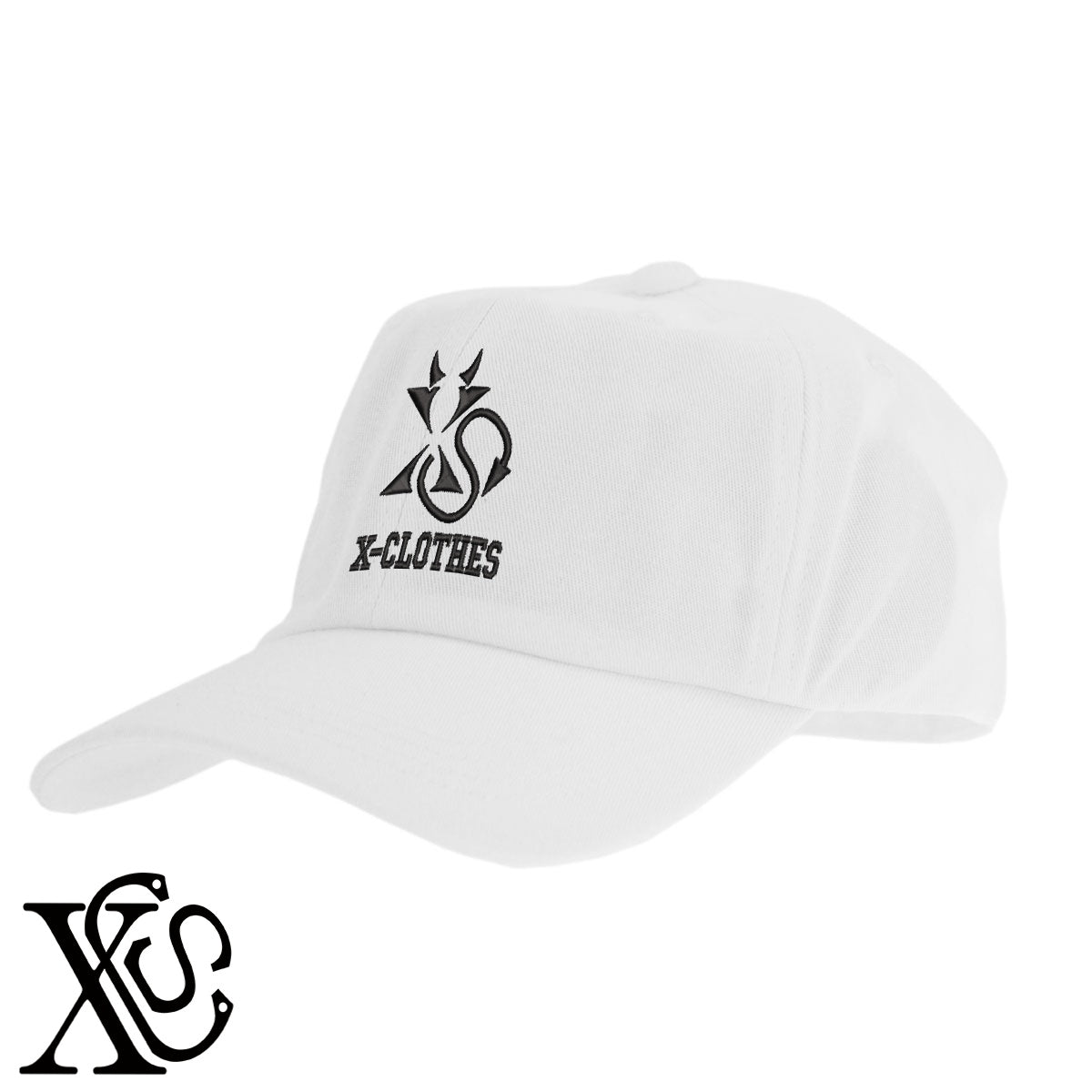 X-CLOTHES-7柄 刺繍 綿 帽子 キャップ メンズ レディース でかい 大きいサイズ 子供 キッズ【X-CLOTHES】オリジナル グッズ 刺繍 ワンポイント 雑貨【b  BLK、NVYデニム】【g WHT、BEG】 【7家紋お祝-ロゴ】