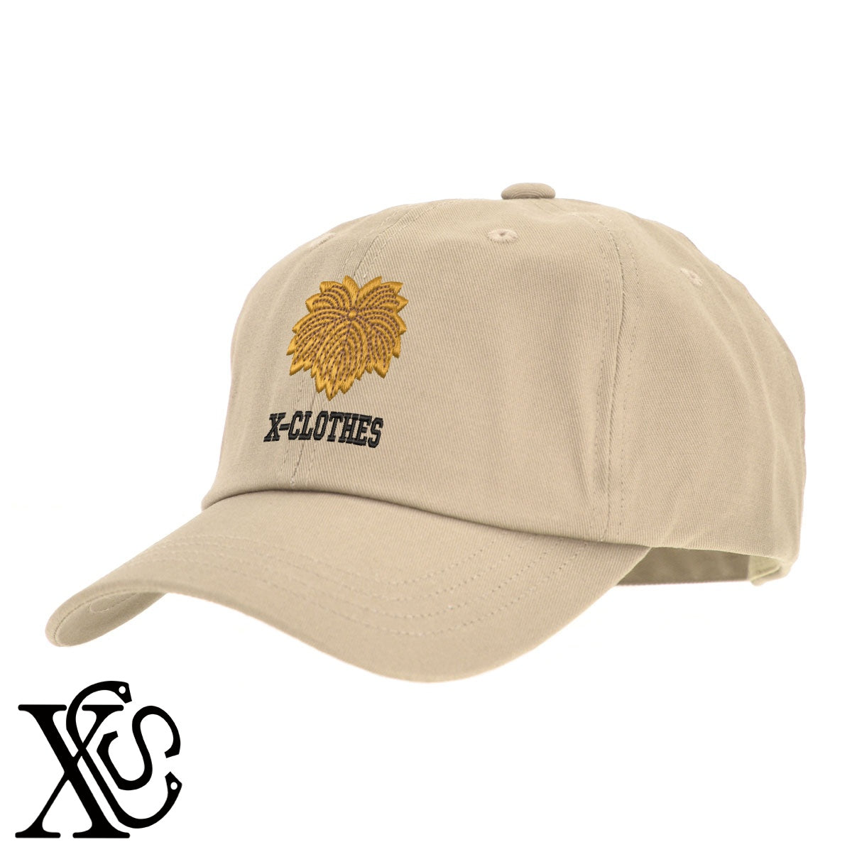116鬼蔦柄 刺繍 綿 帽子 キャップ メンズ レディース でかい 大きいサイズ 子供 キッズ【X-CLOTHES】オリジナル グッズ 刺繍 ワンポイント 雑貨【b  BLK、NVYデニム】【g WHT、BEG】 【7家紋お祝-家紋81-120】