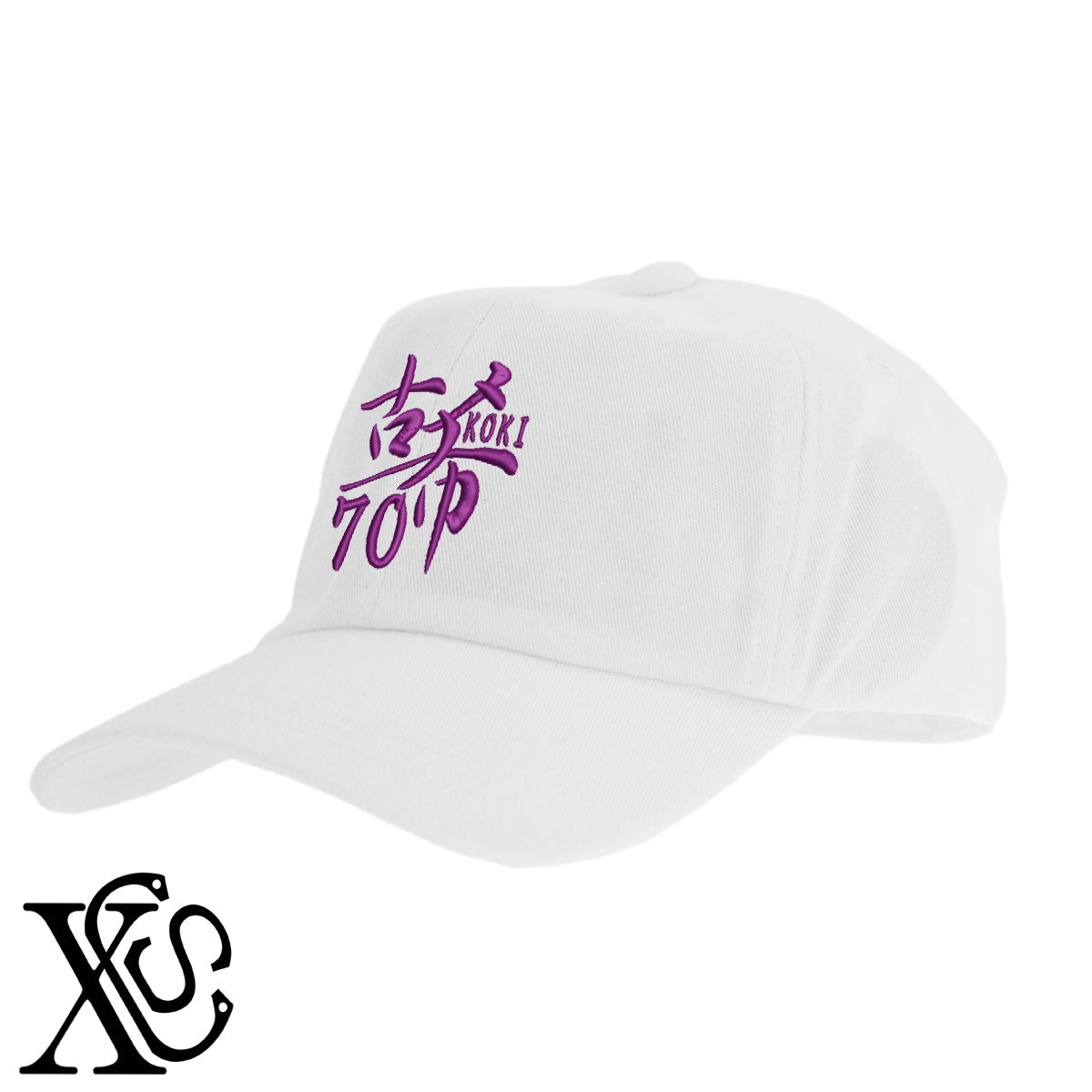 70古希2柄 刺繍 綿 帽子 キャップ メンズ レディース でかい 大きいサイズ 子供 キッズ【X-CLOTHES】オリジナル グッズ 刺繍 ワンポイント 雑貨【b  BLK、NVYデニム】【g WHT、BEG】 【7家紋お祝-長寿祝い】