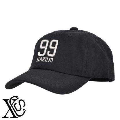99白寿3柄 刺繍 綿 帽子 キャップ メンズ レディース でかい 大きいサイズ 子供 キッズ【X-CLOTHES】オリジナル グッズ 刺繍 ワンポイント 雑貨【b  BLK、NVYデニム】【g WHT、BEG】 【7家紋お祝-長寿祝い】