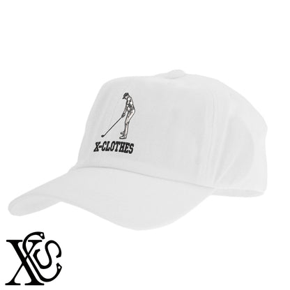 ゴルフ18柄 刺繍 綿 帽子 キャップ メンズ レディース でかい 大きいサイズ 子供 キッズ【X-CLOTHES】オリジナル グッズ 刺繍 ワンポイント 雑貨【b  BLK、NVYデニム】【g WHT、BEG】 【8競技音楽-ゴルフ】