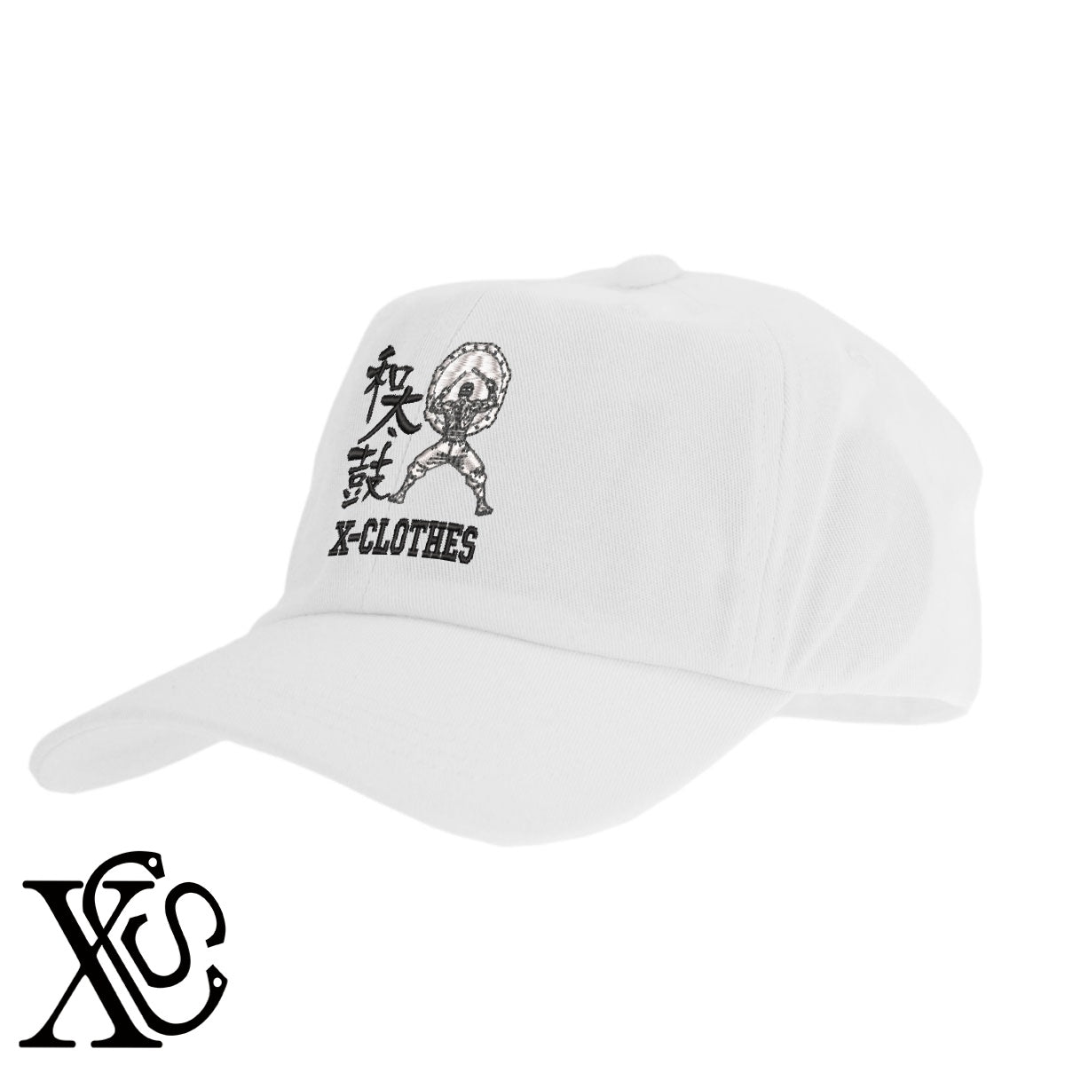 和太鼓11柄 刺繍 綿 帽子 キャップ メンズ レディース でかい 大きいサイズ 子供 キッズ【X-CLOTHES】オリジナル グッズ 刺繍 ワンポイント 雑貨【b  BLK、NVYデニム】【g WHT、BEG】 【8競技音楽-伝統】
