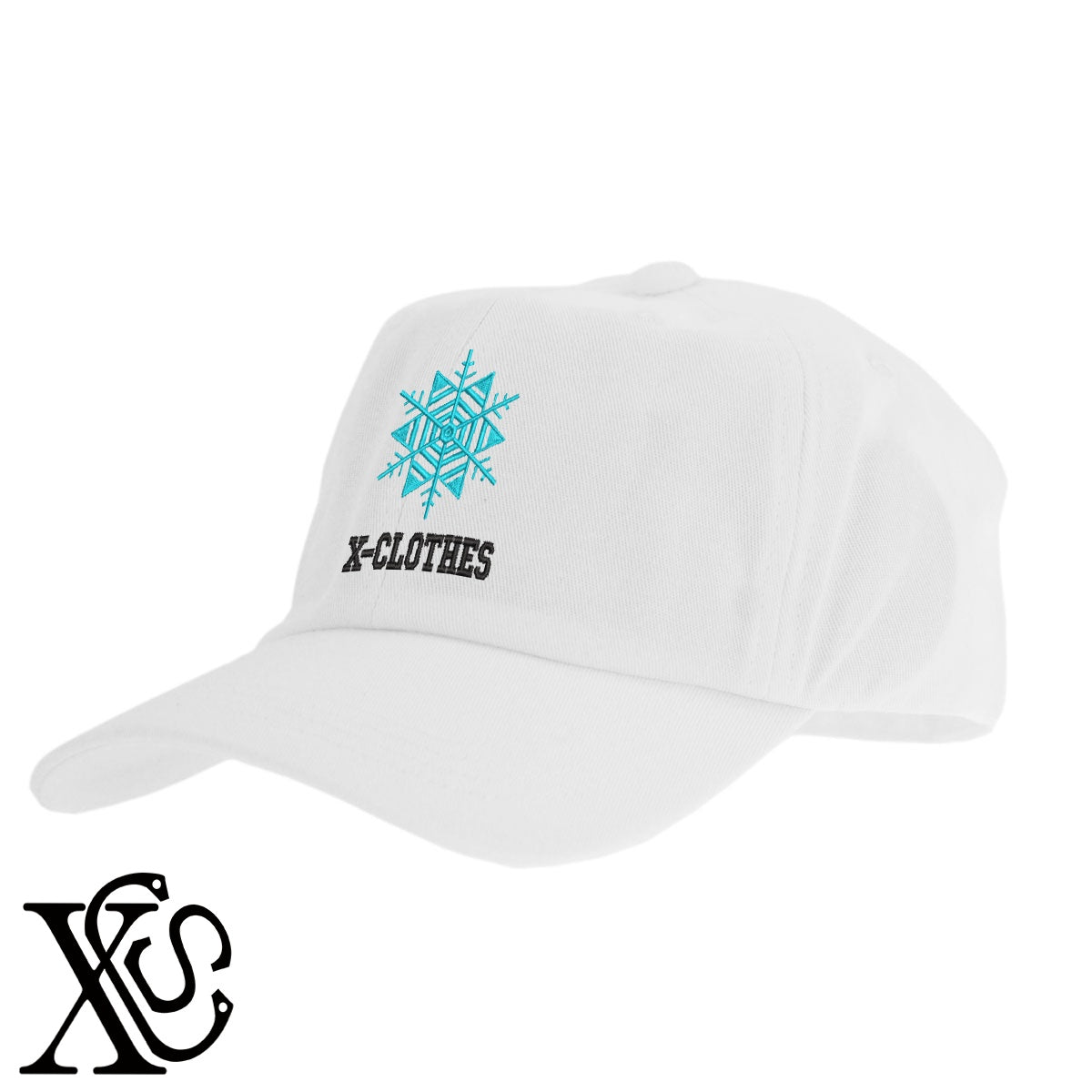 雪4柄 刺繍 綿 帽子 キャップ メンズ レディース でかい 大きいサイズ 子供 キッズ【X-CLOTHES】オリジナル グッズ 刺繍 ワンポイント 雑貨【b  BLK、NVYデニム】【g WHT、BEG】 【9趣味料理-花】