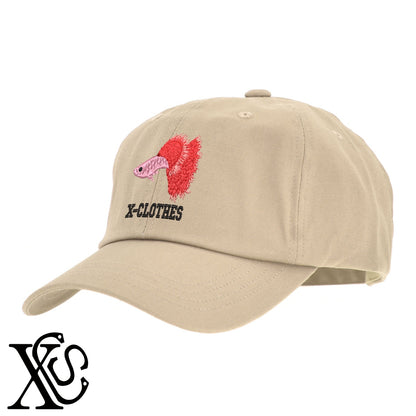 グッピー2柄 刺繍 綿 帽子 キャップ メンズ レディース でかい 大きいサイズ 子供 キッズ【X-CLOTHES】オリジナル グッズ 刺繍 ワンポイント 雑貨【b  BLK、NVYデニム】【g WHT、BEG】 【9趣味料理-観賞魚】