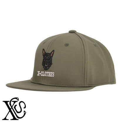 シェパード6柄 刺繍 綿 帽子 ベースボールキャップ バイカラー メンズ レディース コットン フラットバイザー 平ツバ BBキャップ ストリート系 ヒップホップ【X-CLOTHES】オリジナル グッズ 刺繍 ワンポイント 雑貨【b BLK、BLK-GRY、OLV】【g L-GRY、LGRY-NVY、WHT-BLK】 【10犬猫図鑑-犬図鑑-A】
