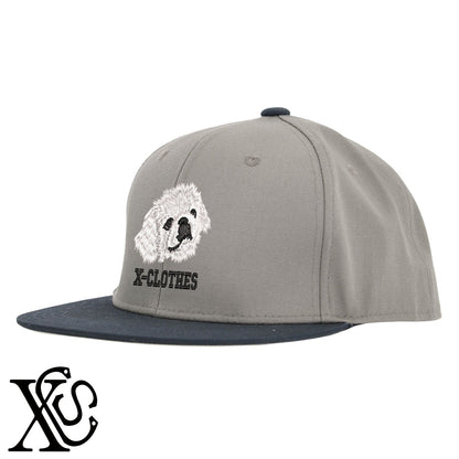 ペキニーズ4柄 刺繍 綿 帽子 ベースボールキャップ バイカラー メンズ レディース コットン フラットバイザー 平ツバ BBキャップ ストリート系 ヒップホップ【X-CLOTHES】オリジナル グッズ 刺繍 ワンポイント 雑貨【b BLK、BLK-GRY、OLV】【g L-GRY、LGRY-NVY、WHT-BLK】 【10犬猫図鑑-犬図鑑-C】