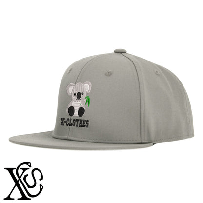 コアラ6柄 刺繍 綿 帽子 ベースボールキャップ バイカラー メンズ レディース コットン フラットバイザー 平ツバ BBキャップ ストリート系 ヒップホップ【X-CLOTHES】オリジナル グッズ 刺繍 ワンポイント 雑貨【b BLK、BLK-GRY、OLV】【g L-GRY、LGRY-NVY、WHT-BLK】 【1各種動物-小動物】