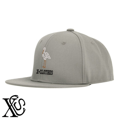 サギ2柄 刺繍 綿 帽子 ベースボールキャップ バイカラー メンズ レディース コットン フラットバイザー 平ツバ BBキャップ ストリート系 ヒップホップ【X-CLOTHES】オリジナル グッズ 刺繍 ワンポイント 雑貨【b BLK、BLK-GRY、OLV】【g L-GRY、LGRY-NVY、WHT-BLK】 【1各種動物-鳥類】