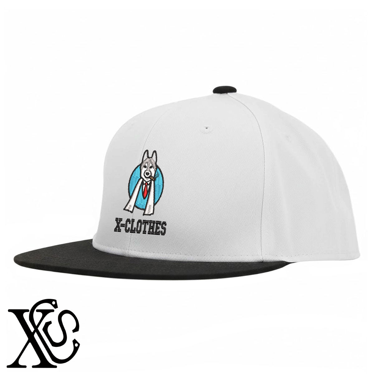 ボス犬4柄 刺繍 綿 帽子 ベースボールキャップ バイカラー メンズ レディース コットン フラットバイザー 平ツバ BBキャップ ストリート系 ヒップホップ【X-CLOTHES】オリジナル グッズ 刺繍 ワンポイント 雑貨【b BLK、BLK-GRY、OLV】【g L-GRY、LGRY-NVY、WHT-BLK】 【2植物ロゴ-キャラクター】
