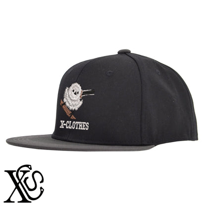 シマエナガ9柄 刺繍 綿 帽子 ベースボールキャップ バイカラー メンズ レディース コットン フラットバイザー 平ツバ BBキャップ ストリート系 ヒップホップ【X-CLOTHES】オリジナル グッズ 刺繍 ワンポイント 雑貨【b BLK、BLK-GRY、OLV】【g L-GRY、LGRY-NVY、WHT-BLK】 【6動物鳥魚-シマエナガ】