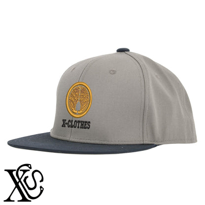 65丸に抱き茗荷柄 刺繍 綿 帽子 ベースボールキャップ バイカラー メンズ レディース コットン フラットバイザー 平ツバ BBキャップ ストリート系 ヒップホップ【X-CLOTHES】オリジナル グッズ 刺繍 ワンポイント 雑貨【b BLK、BLK-GRY、OLV】【g L-GRY、LGRY-NVY、WHT-BLK】 【7家紋お祝-家紋41-80】
