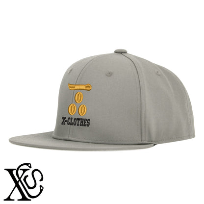 毛利家2柄 刺繍 綿 帽子 ベースボールキャップ バイカラー メンズ レディース コットン フラットバイザー 平ツバ BBキャップ ストリート系 ヒップホップ【X-CLOTHES】オリジナル グッズ 刺繍 ワンポイント 雑貨【b BLK、BLK-GRY、OLV】【g L-GRY、LGRY-NVY、WHT-BLK】 【7家紋お祝-歴史上人物】