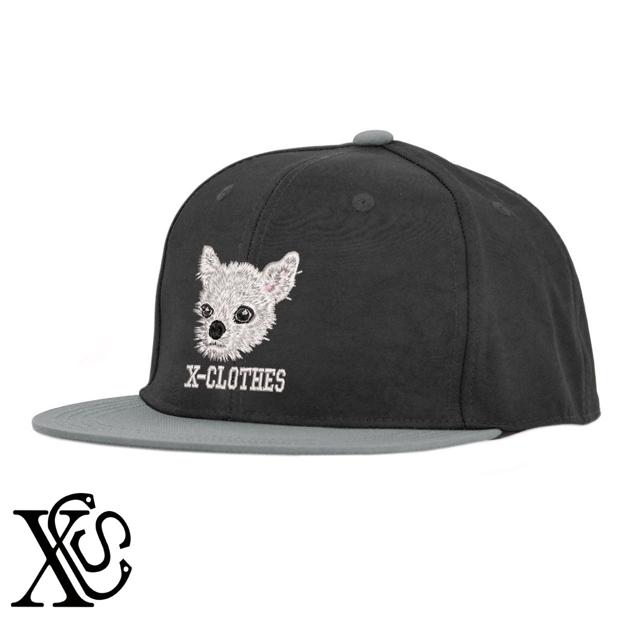 チワワ8柄 刺繍 撥水加工 軽量 帽子 ベースボールキャップ バイカラー メンズ レディース ナイロン フラットバイザー 平ツバ BBキャップ ストリート系 ヒップホップ【X-CLOTHES】オリジナル グッズ 刺繍 ワンポイント 雑貨【b BLK、BK-CGY、OLV】【g GRE-NV、L-GY、LGY-BK】 【10犬猫図鑑-犬図鑑-B】