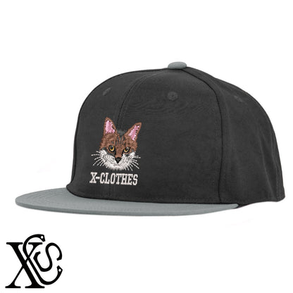 猫14柄 刺繍 撥水加工 軽量 帽子 ベースボールキャップ バイカラー メンズ レディース ナイロン フラットバイザー 平ツバ BBキャップ ストリート系 ヒップホップ【X-CLOTHES】オリジナル グッズ 刺繍 ワンポイント 雑貨【b BLK、BK-CGY、OLV】【g GRE-NV、L-GY、LGY-BK】 【10犬猫図鑑-猫図鑑-B】