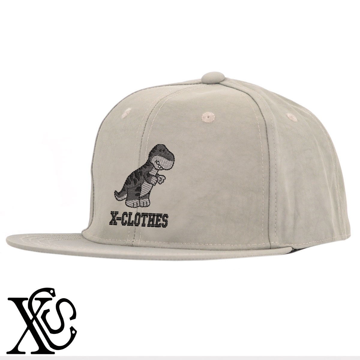 恐竜2柄 刺繍 撥水加工 軽量 帽子 ベースボールキャップ バイカラー メンズ レディース ナイロン フラットバイザー 平ツバ BBキャップ ストリート系 ヒップホップ【X-CLOTHES】オリジナル グッズ 刺繍 ワンポイント 雑貨【b BLK、BK-CGY、OLV】【g GRE-NV、L-GY、LGY-BK】 【1各種動物-恐竜】