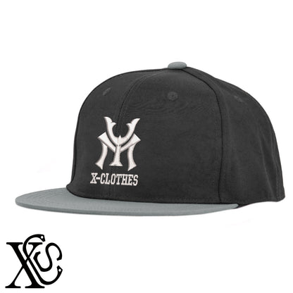 YMロゴ2柄 刺繍 撥水加工 軽量 帽子 ベースボールキャップ バイカラー メンズ レディース ナイロン フラットバイザー 平ツバ BBキャップ ストリート系 ヒップホップ【X-CLOTHES】オリジナル グッズ 刺繍 ワンポイント 雑貨【b BLK、BK-CGY、OLV】【g GRE-NV、L-GY、LGY-BK】 【2植物ロゴ-文字ロゴ】