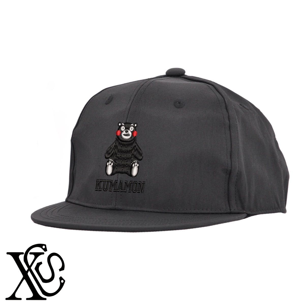くまモン14柄 刺繍 撥水加工 軽量 帽子 ベースボールキャップ バイカラー メンズ レディース ナイロン フラットバイザー 平ツバ BBキャップ ストリート系 ヒップホップ【X-CLOTHES】オリジナル グッズ 刺繍 ワンポイント 雑貨【b BLK、BK-CGY、OLV】【g GRE-NV、L-GY、LGY-BK】 【4くまモン-A】
