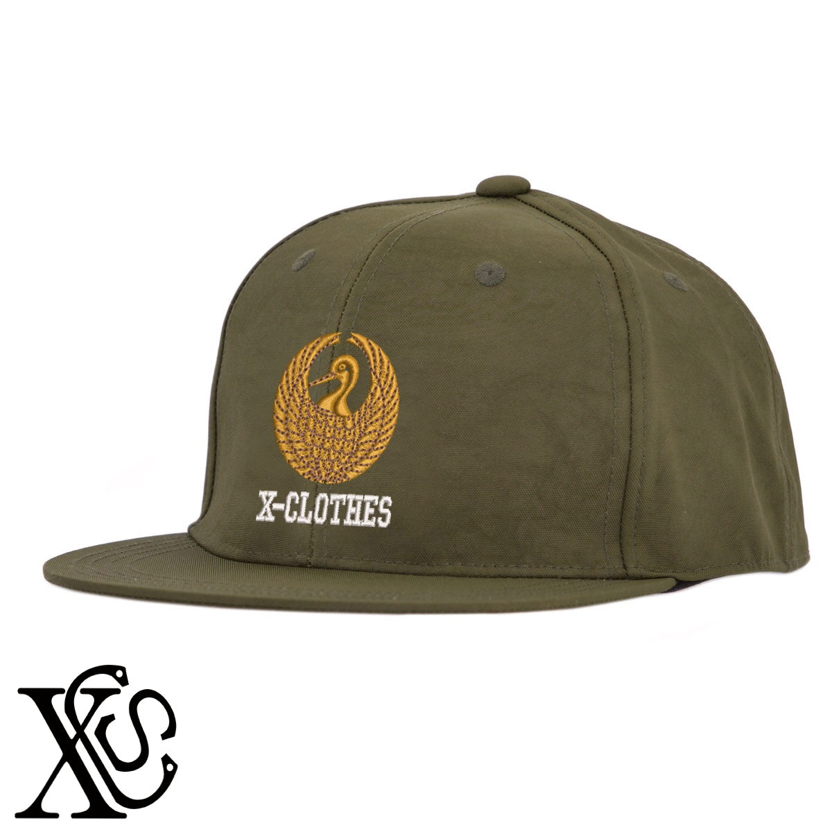 94鶴の丸柄 刺繍 撥水加工 軽量 帽子 ベースボールキャップ バイカラー メンズ レディース ナイロン フラットバイザー 平ツバ BBキャップ ストリート系 ヒップホップ【X-CLOTHES】オリジナル グッズ 刺繍 ワンポイント 雑貨【b BLK、BK-CGY、OLV】【g GRE-NV、L-GY、LGY-BK】 【7家紋お祝-家紋81-120】