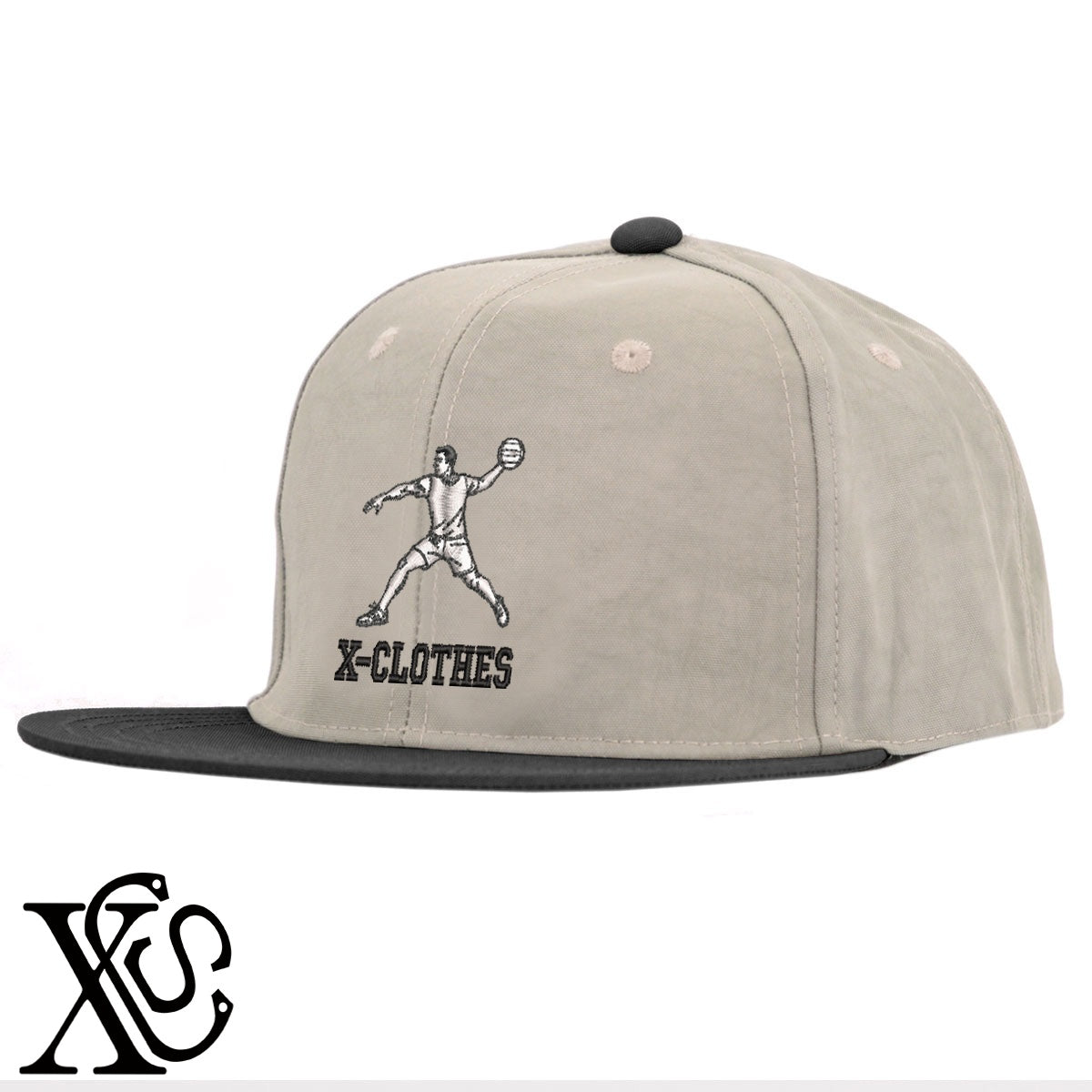ドッチボール4柄 刺繍 撥水加工 軽量 帽子 ベースボールキャップ バイカラー メンズ レディース ナイロン フラットバイザー 平ツバ BBキャップ ストリート系 ヒップホップ【X-CLOTHES】オリジナル グッズ 刺繍 ワンポイント 雑貨【b BLK、BK-CGY、OLV】【g GRE-NV、L-GY、LGY-BK】 【8競技音楽-その他競技】