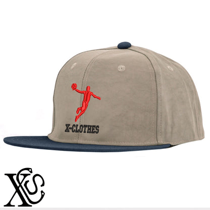 バスケ5柄 刺繍 撥水加工 軽量 帽子 ベースボールキャップ バイカラー メンズ レディース ナイロン フラットバイザー 平ツバ BBキャップ ストリート系 ヒップホップ【X-CLOTHES】オリジナル グッズ 刺繍 ワンポイント 雑貨【b BLK、BK-CGY、OLV】【g GRE-NV、L-GY、LGY-BK】 【8競技音楽-バスケ】
