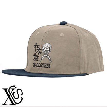 和太鼓11柄 刺繍 撥水加工 軽量 帽子 ベースボールキャップ バイカラー メンズ レディース ナイロン フラットバイザー 平ツバ BBキャップ ストリート系 ヒップホップ【X-CLOTHES】オリジナル グッズ 刺繍 ワンポイント 雑貨【b BLK、BK-CGY、OLV】【g GRE-NV、L-GY、LGY-BK】 【8競技音楽-伝統】