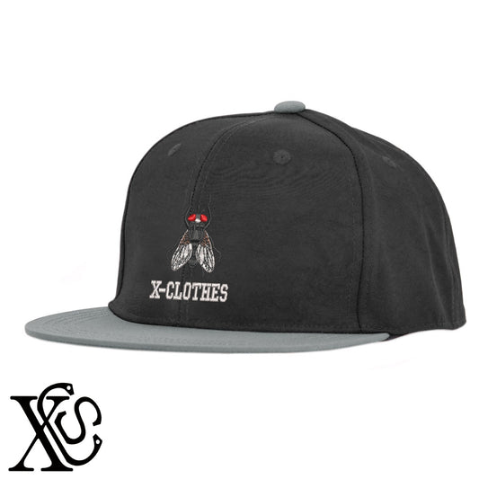 ハエ2柄 刺繍 撥水加工 軽量 帽子 ベースボールキャップ バイカラー メンズ レディース ナイロン フラットバイザー 平ツバ BBキャップ ストリート系 ヒップホップ【X-CLOTHES】オリジナル グッズ 刺繍 ワンポイント 雑貨【b BLK、BK-CGY、OLV】【g GRE-NV、L-GY、LGY-BK】 【9趣味料理-笑える】