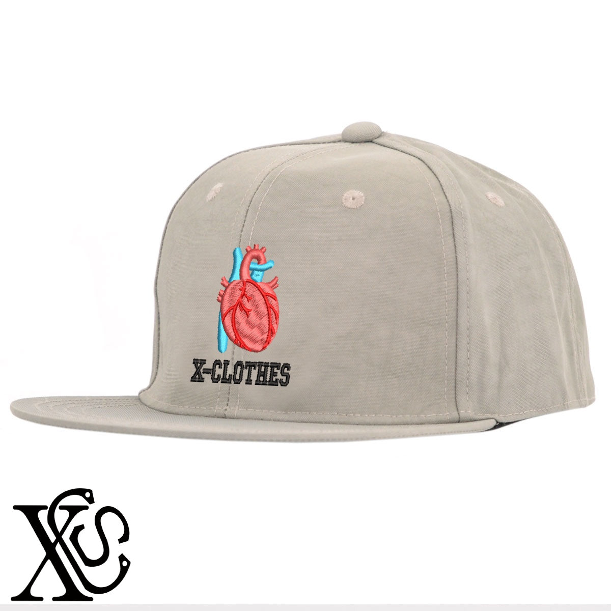 心臓2柄 刺繍 撥水加工 軽量 帽子 ベースボールキャップ バイカラー メンズ レディース ナイロン フラットバイザー 平ツバ BBキャップ ストリート系 ヒップホップ【X-CLOTHES】オリジナル グッズ 刺繍 ワンポイント 雑貨【b BLK、BK-CGY、OLV】【g GRE-NV、L-GY、LGY-BK】 【9趣味料理-面白】