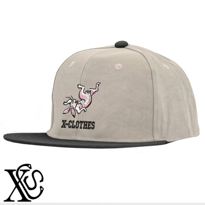 ウサギ11柄 刺繍 撥水加工 軽量 帽子 ベースボールキャップ バイカラー メンズ レディース ナイロン フラットバイザー 平ツバ BBキャップ ストリート系 ヒップホップ【X-CLOTHES】オリジナル グッズ 刺繍 ワンポイント 雑貨【b BLK、BK-CGY、OLV】【g GRE-NV、L-GY、LGY-BK】 【9趣味料理-鳥獣戯画】
