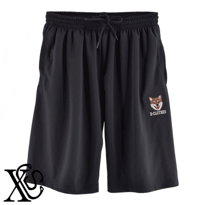 柴犬15柄 刺繍 4.4oz ドライ ハーフパンツ メンズ レディース ショートパンツ 大きいサイズあり【X-CLOTHES】オリジナル グッズ 刺繍 ワンポイント 雑貨【b  黒、31紺、32青、10赤、112ワイン、187灰】【g 白、34ターコイズ】 【10犬猫図鑑-犬図鑑-D】