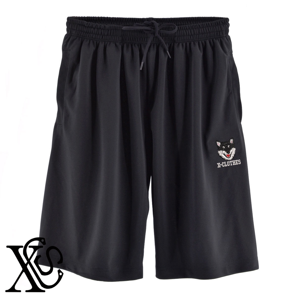 柴犬16柄 刺繍 4.4oz ドライ ハーフパンツ メンズ レディース ショートパンツ 大きいサイズあり【X-CLOTHES】オリジナル グッズ 刺繍 ワンポイント 雑貨【b  黒、31紺、32青、10赤、112ワイン、187灰】【g 白、34ターコイズ】 【10犬猫図鑑-犬図鑑-D】