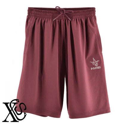 ハチドリ2柄 刺繍 4.4oz ドライ ハーフパンツ メンズ レディース ショートパンツ 大きいサイズあり【X-CLOTHES】オリジナル グッズ 刺繍 ワンポイント 雑貨【b  黒、31紺、32青、10赤、112ワイン、187灰】【g 白、34ターコイズ】 【1各種動物-鳥類】