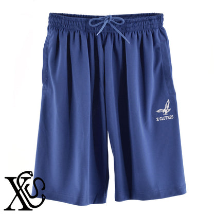 鷹3柄 刺繍 4.4oz ドライ ハーフパンツ メンズ レディース ショートパンツ 大きいサイズあり【X-CLOTHES】オリジナル グッズ 刺繍 ワンポイント 雑貨【b  黒、31紺、32青、10赤、112ワイン、187灰】【g 白、34ターコイズ】 【1各種動物-鳥類】
