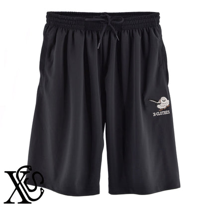 シマエナガ6柄 刺繍 4.4oz ドライ ハーフパンツ メンズ レディース ショートパンツ 大きいサイズあり【X-CLOTHES】オリジナル グッズ 刺繍 ワンポイント 雑貨【b  黒、31紺、32青、10赤、112ワイン、187灰】【g 白、34ターコイズ】 【6動物鳥魚-シマエナガ】