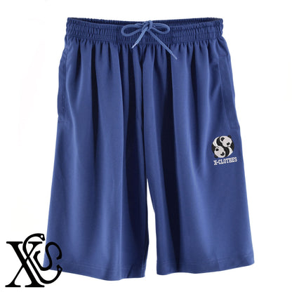 パンダ12柄 刺繍 4.4oz ドライ ハーフパンツ メンズ レディース ショートパンツ 大きいサイズあり【X-CLOTHES】オリジナル グッズ 刺繍 ワンポイント 雑貨【b  黒、31紺、32青、10赤、112ワイン、187灰】【g 白、34ターコイズ】 【6動物鳥魚-パンダ】