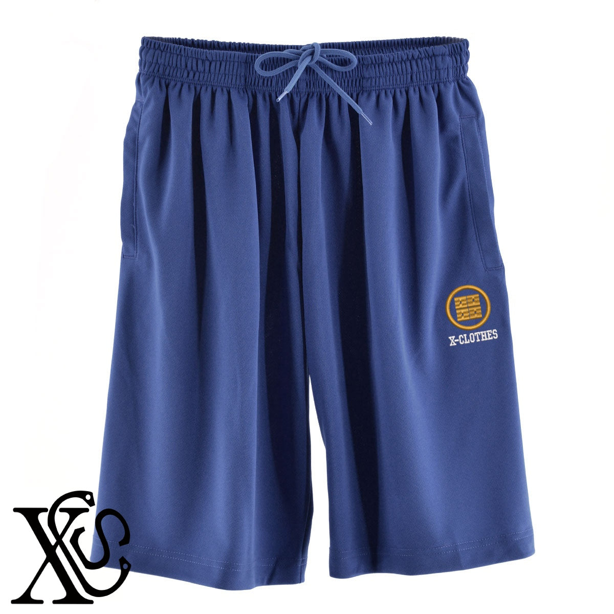 58丸に平四つ目柄 刺繍 4.4oz ドライ ハーフパンツ メンズ レディース ショートパンツ 大きいサイズあり【X-CLOTHES】オリジナル グッズ 刺繍 ワンポイント 雑貨【b  黒、31紺、32青、10赤、112ワイン、187灰】【g 白、34ターコイズ】 【7家紋お祝-家紋41-80】