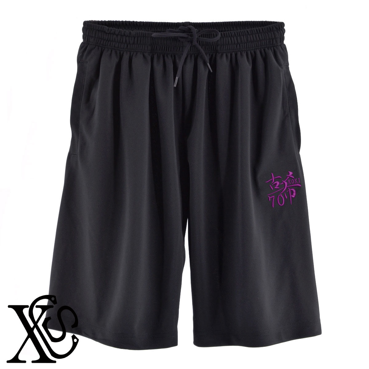 70古希2柄 刺繍 4.4oz ドライ ハーフパンツ メンズ レディース ショートパンツ 大きいサイズあり【X-CLOTHES】オリジナル グッズ 刺繍 ワンポイント 雑貨【b  黒、31紺、32青、10赤、112ワイン、187灰】【g 白、34ターコイズ】 【7家紋お祝-長寿祝い】