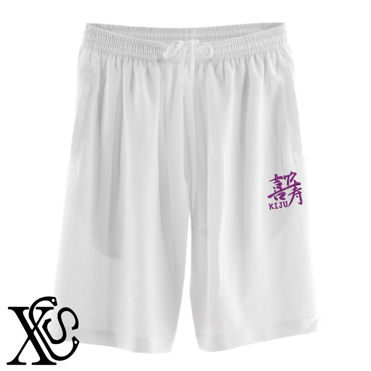 77喜寿2柄 刺繍 4.4oz ドライ ハーフパンツ メンズ レディース ショートパンツ 大きいサイズあり【X-CLOTHES】オリジナル グッズ 刺繍 ワンポイント 雑貨【b  黒、31紺、32青、10赤、112ワイン、187灰】【g 白、34ターコイズ】 【7家紋お祝-長寿祝い】