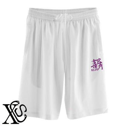77喜寿2柄 刺繍 4.4oz ドライ ハーフパンツ メンズ レディース ショートパンツ 大きいサイズあり【X-CLOTHES】オリジナル グッズ 刺繍 ワンポイント 雑貨【b  黒、31紺、32青、10赤、112ワイン、187灰】【g 白、34ターコイズ】 【7家紋お祝-長寿祝い】