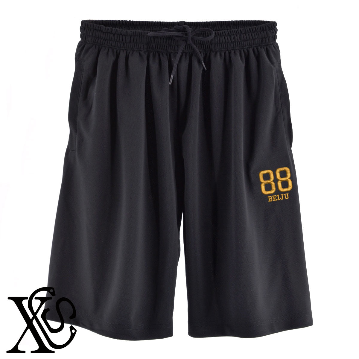88米寿3柄 刺繍 4.4oz ドライ ハーフパンツ メンズ レディース ショートパンツ 大きいサイズあり【X-CLOTHES】オリジナル グッズ 刺繍 ワンポイント 雑貨【b  黒、31紺、32青、10赤、112ワイン、187灰】【g 白、34ターコイズ】 【7家紋お祝-長寿祝い】