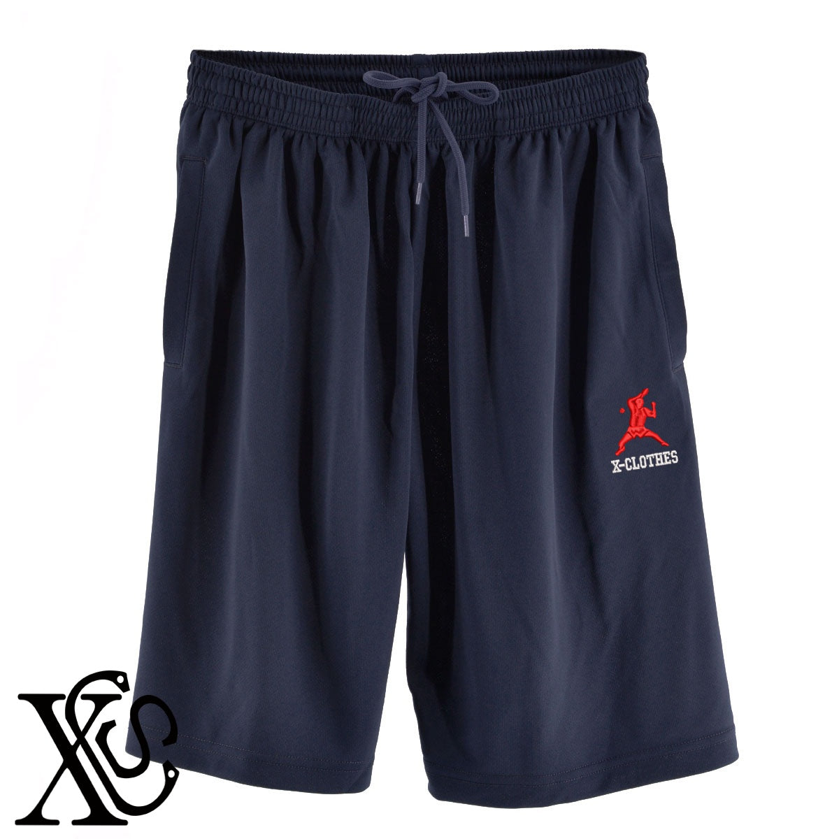 卓球3柄 刺繍 4.4oz ドライ ハーフパンツ メンズ レディース ショートパンツ 大きいサイズあり【X-CLOTHES】オリジナル グッズ 刺繍 ワンポイント 雑貨【b  黒、31紺、32青、10赤、112ワイン、187灰】【g 白、34ターコイズ】 【8競技音楽-卓球】