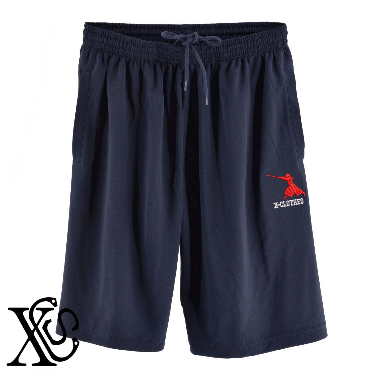 剣道3柄 刺繍 4.4oz ドライ ハーフパンツ メンズ レディース ショートパンツ 大きいサイズあり【X-CLOTHES】オリジナル グッズ 刺繍 ワンポイント 雑貨【b  黒、31紺、32青、10赤、112ワイン、187灰】【g 白、34ターコイズ】 【8競技音楽-格闘技】