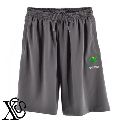 キュウリ2柄 刺繍 4.4oz ドライ ハーフパンツ メンズ レディース ショートパンツ 大きいサイズあり【X-CLOTHES】オリジナル グッズ 刺繍 ワンポイント 雑貨【b  黒、31紺、32青、10赤、112ワイン、187灰】【g 白、34ターコイズ】 【9趣味料理-食べ物】